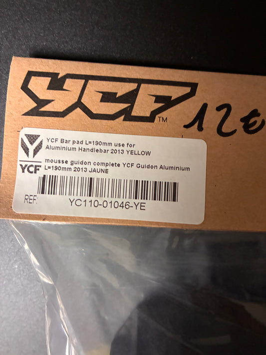 Mousse de guidon sans barre jaune Ycf