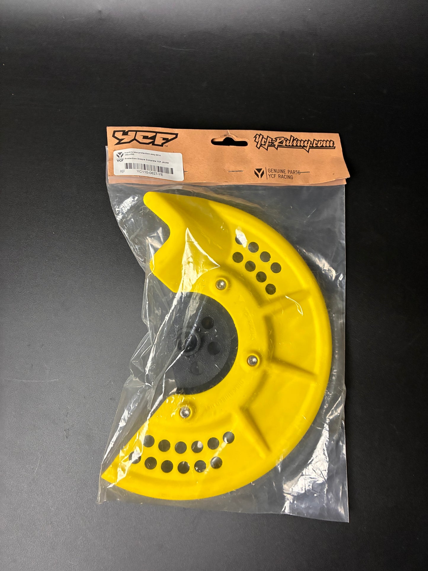 Protège disque avant jaune