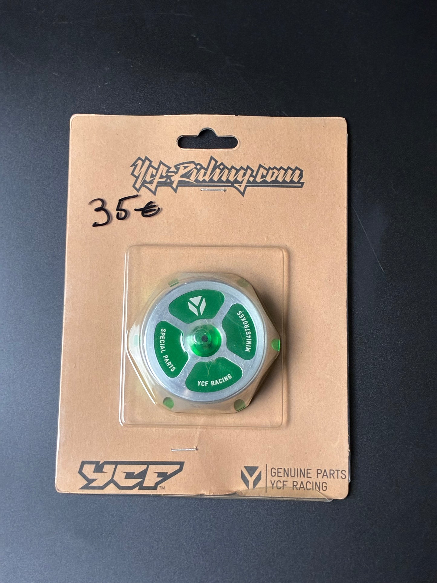 Bouchon de réservoir alu vert
