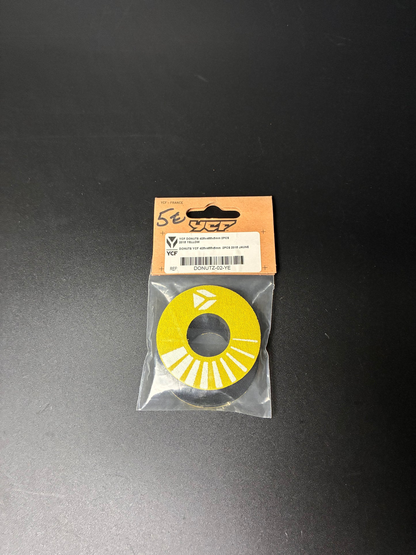 Donuts Ycf d25X D55X5mm 2pcs jaune