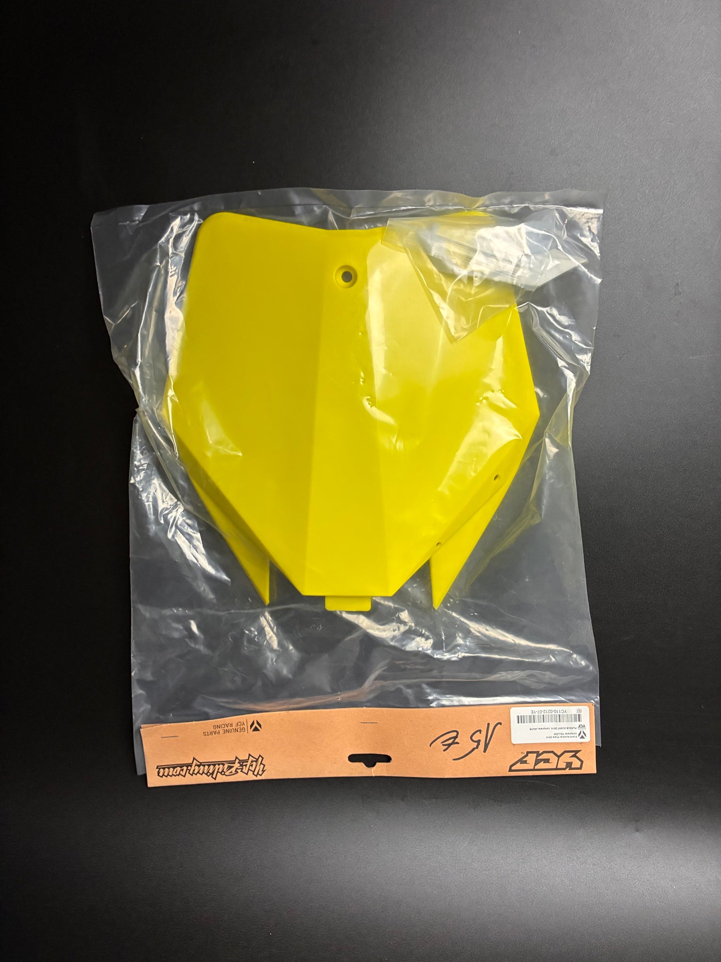 Plaque avant LITE/start/pilot jaune