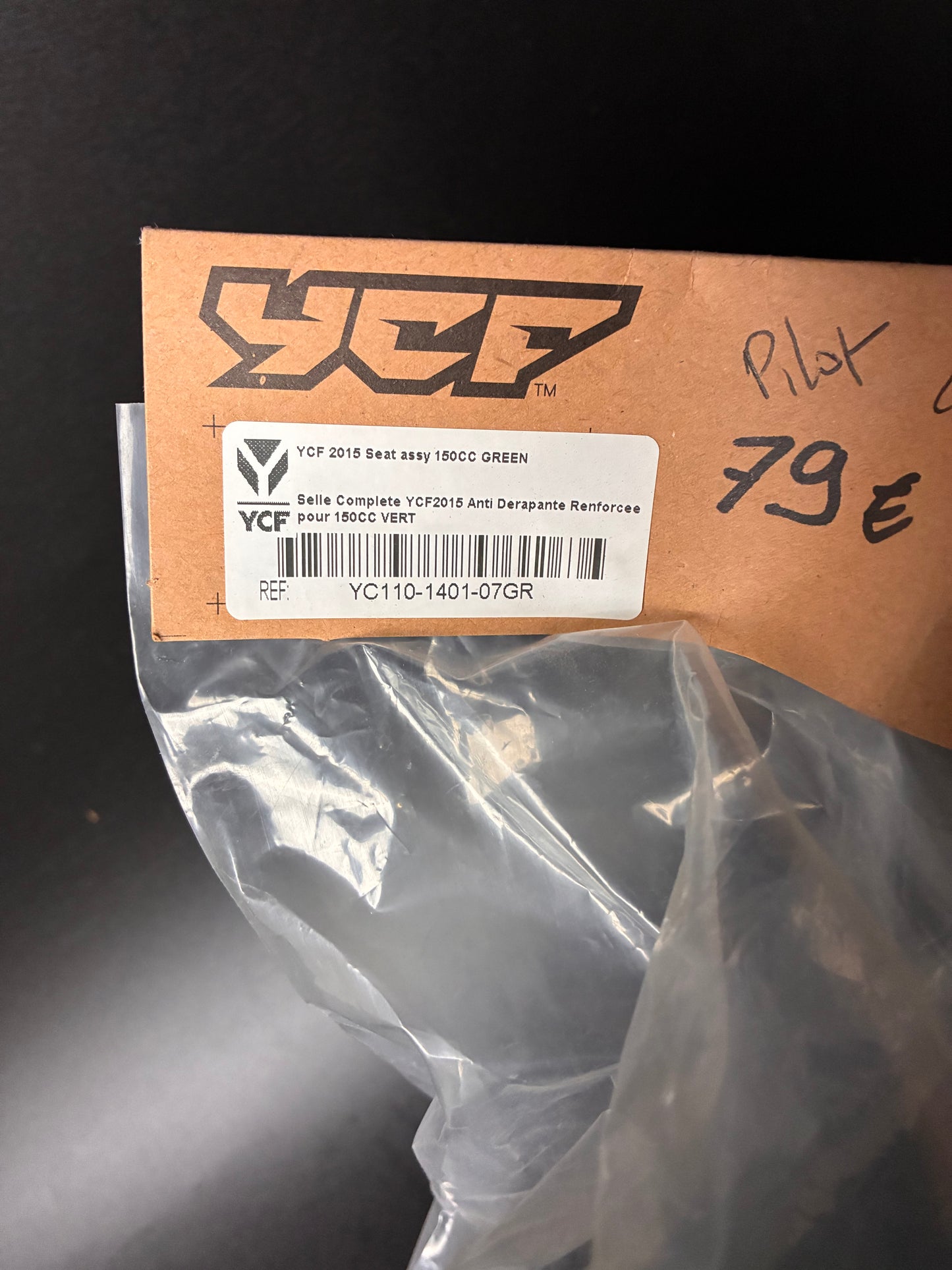 Selle renforcée pilot depuis 2015/factory/sm