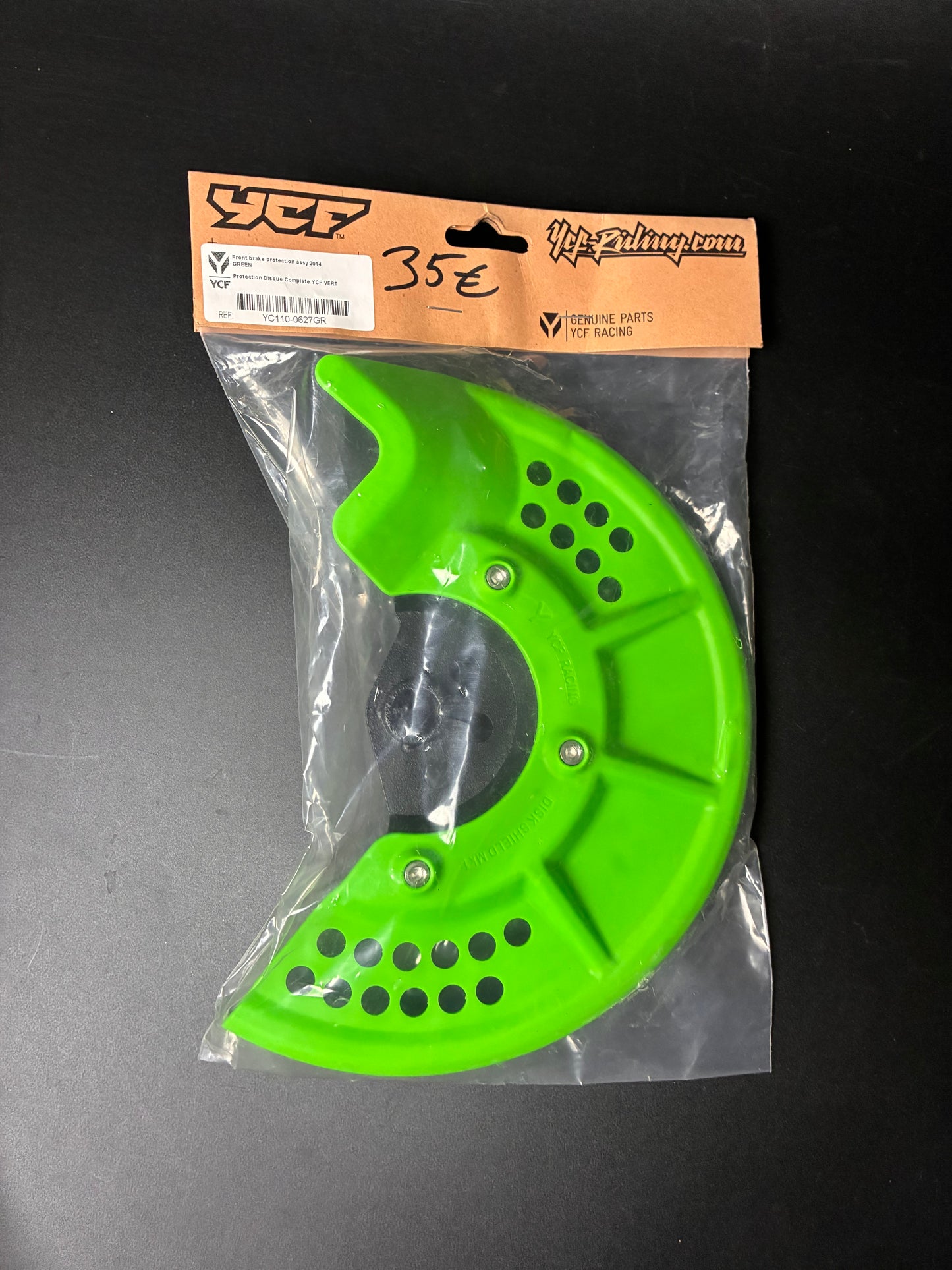 Protège disque avant vert