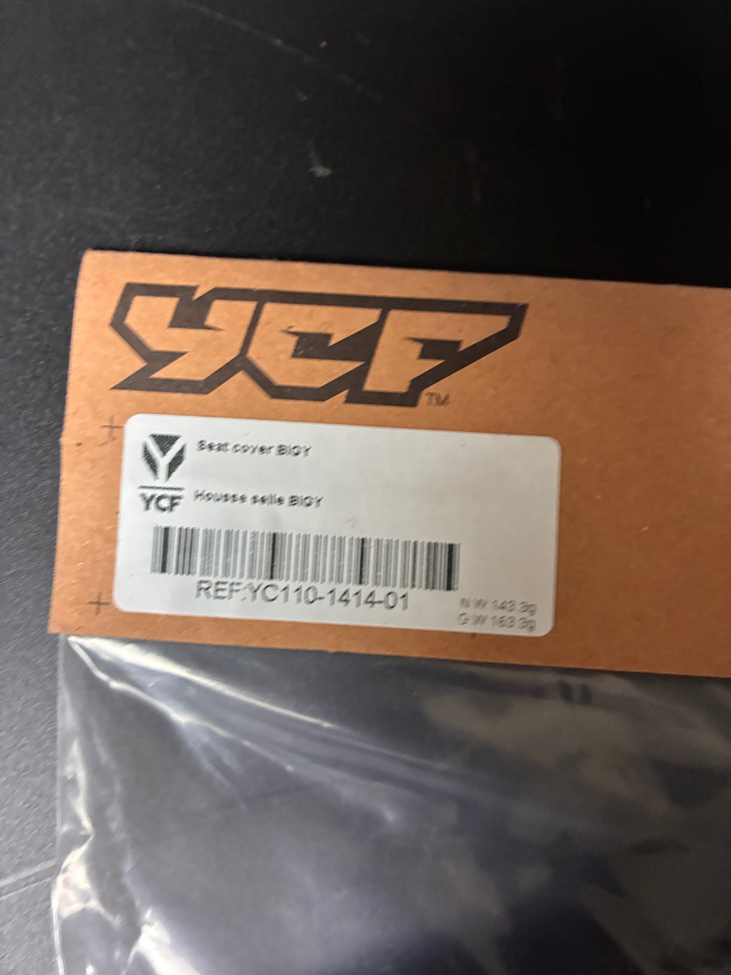Housse de selle ycf bigy