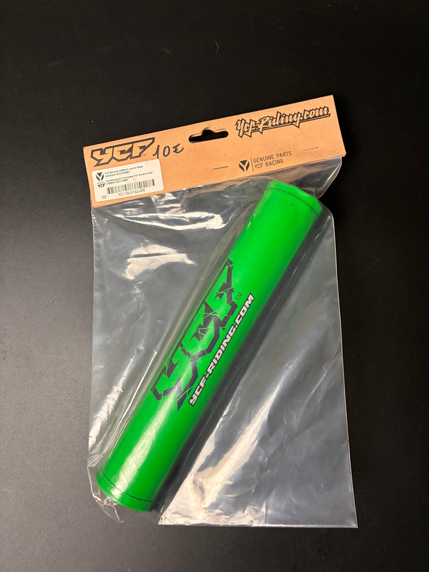 Mousse de guidon avec barre vert Ycf